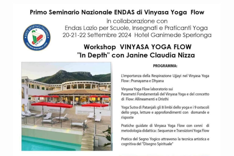 Primo seminario nazionale ENDAS di Vinyasa Yoga Flow